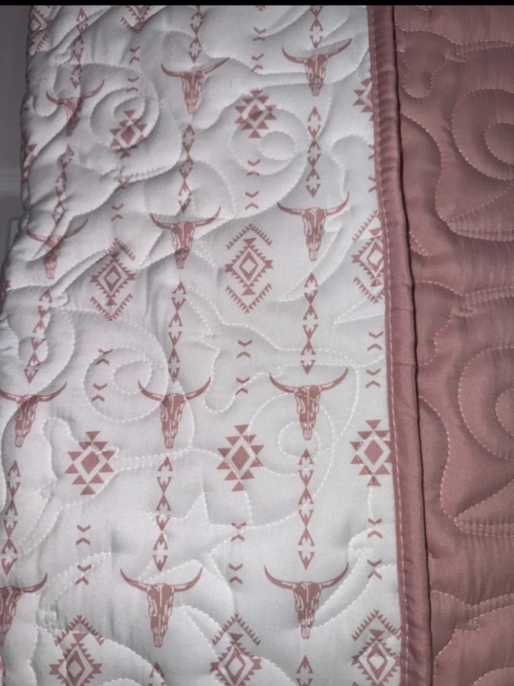 Wrangler Pink Quilted 3-Piece Quilt Set - King